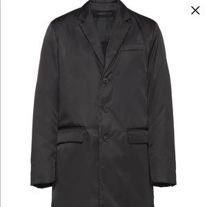 Prada Single Breasted Mid-Length Coat